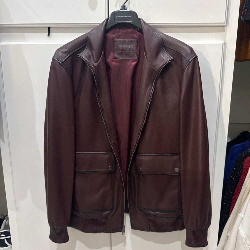 Murano Premium Leather XL genuine lamb jacket Fathers Day gift